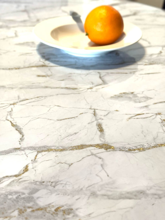 Tischfolie Tischdecke Marmor Ca 0.8mm Tischschutz Schutzfolie Abwaschbar PVC