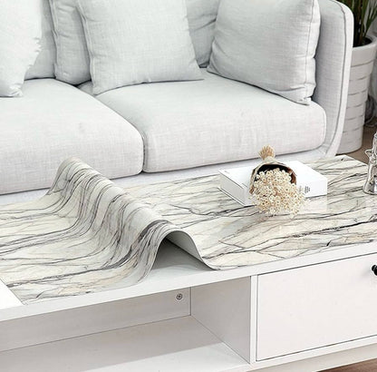 Tischfolie Tischdecke Marmor Ca 0.8mm  Tischschutz Schutzfolie  Abwaschbar PVC